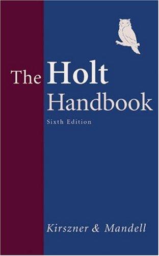 Holt Handbook with APA Update Card