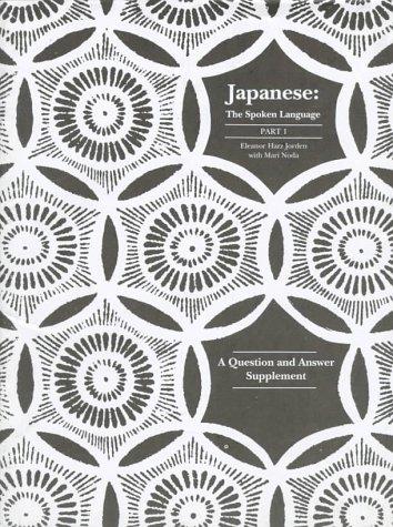 Japanese, the spoken language, part 1