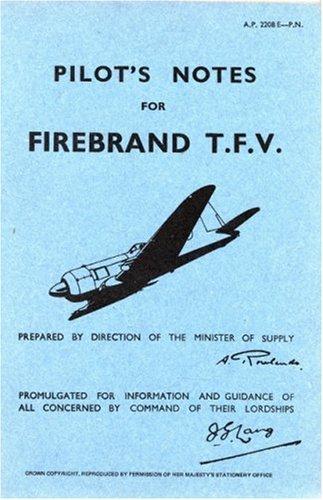 Blackburn Firebrand TFV  -Pilot's Notes