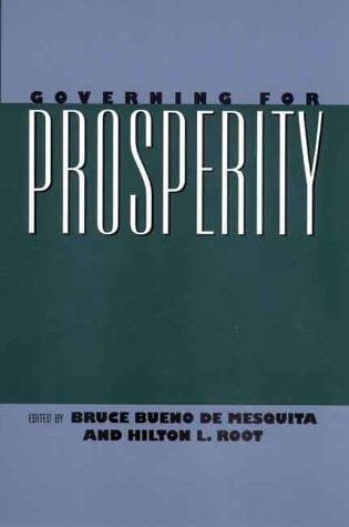 Governing for prosperity