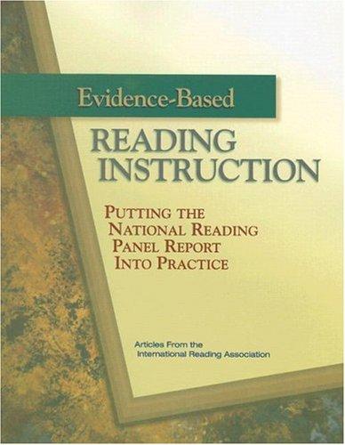 Evidence-based reading instruction