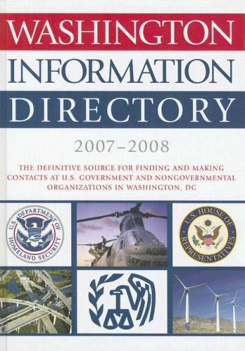 Washington Information Directory 2007-2008 (Washington Information Directory)