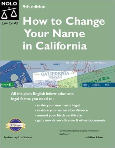 How to change your name in California