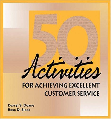 50 activities for achieving excellent customer service