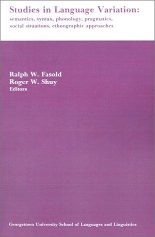 Studies in language variation