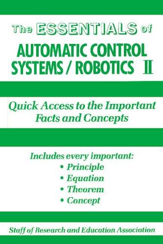 The essentials of automatic control systems / robotics II