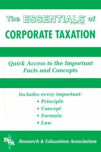 The essentials of corporate taxation