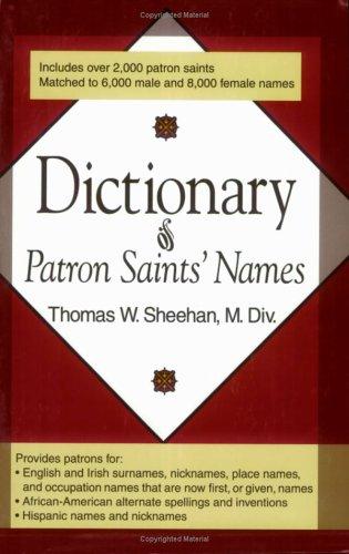 Dictionary of patron saints' names
