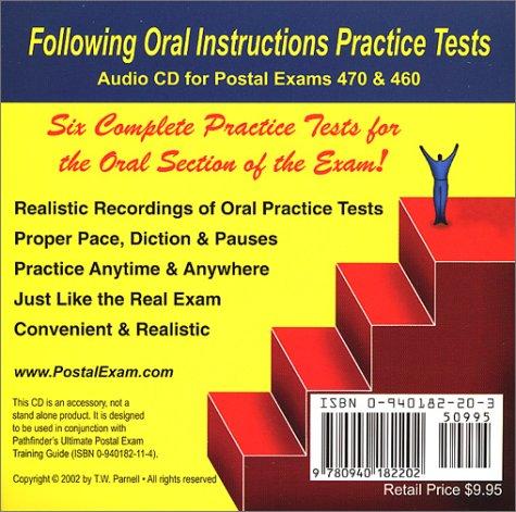 Following Oral Instructions Practice Tests Audio CD for Postal Exam 460