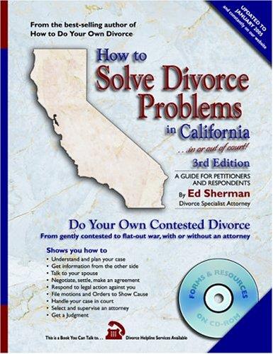 How to solve divorce problems in California