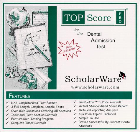Dental Admission Test (DAT) Computerized Sample Tests and Guide, TopScore Pro for the DAT
