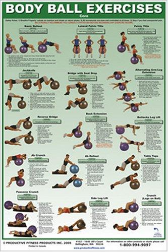 Body Ball Exercises-Core Laminated (Poster)