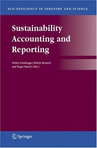 Sustainability accounting and reporting
