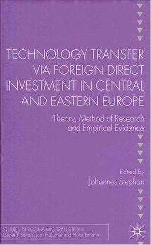 Technology transfer via foreign direct investment in Central and Eastern Europe