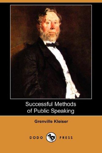 Successful Methods of Public Speaking