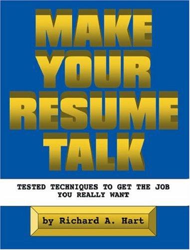 Make Your Resume Talk