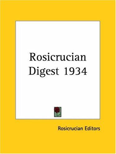 Rosicrucian Digest 1934
