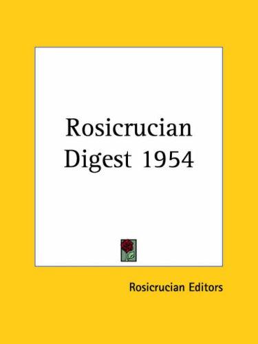 Rosicrucian Digest 1954