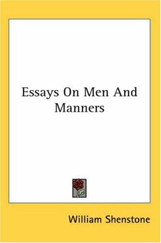 Essays on men and manners