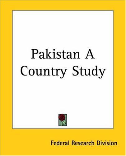 Pakistan A Country Study