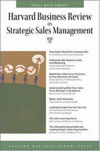 Harvard Business Review on Strategic Sales Management