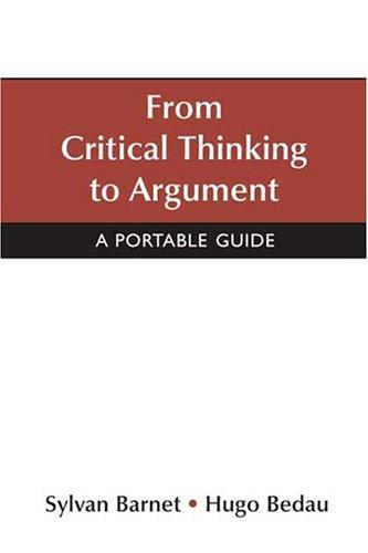 From critical thinking to argument