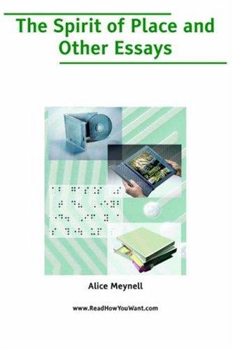 Spirit of Place and Other Essays, The
