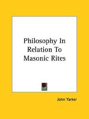 Philosophy In Relation To Masonic Rites