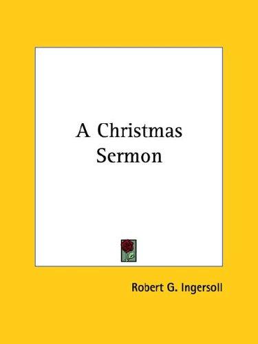 A Christmas Sermon