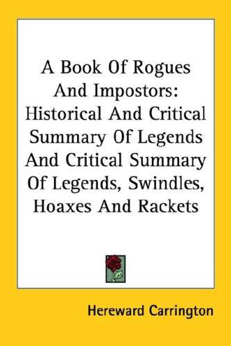 A Book Of Rogues And Impostors
