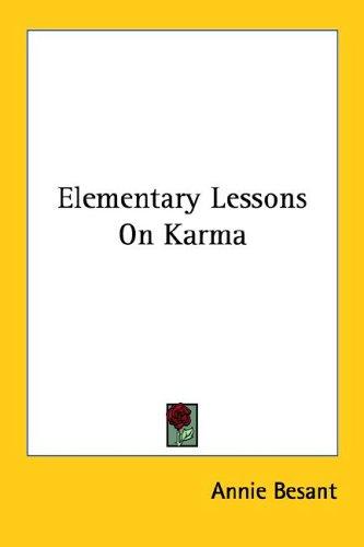Elementary Lessons On Karma