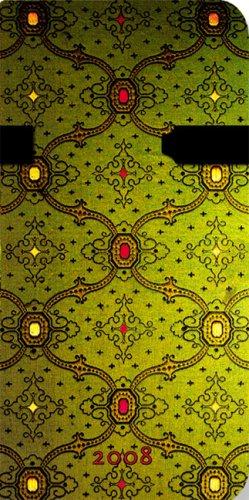 2008 French Ornate Vert Slim Dayplanner Horizontal
