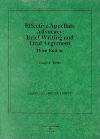 Effective appellate advocacy