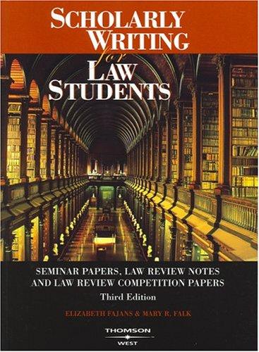 Scholarly writing for law students
