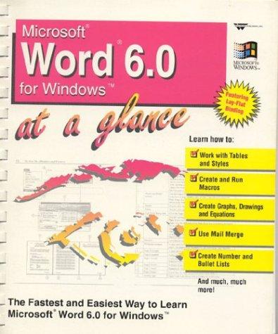 Microsoft Word 6.0 for Windows at a Glance