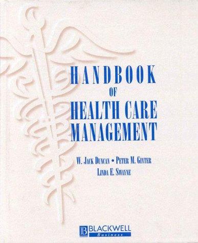 Handbook of health care management
