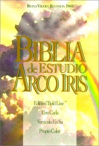 RVR 1960 Biblia de Estudio Arco Iris, Negro Piel Fabricada RV60Holman Bible Pub