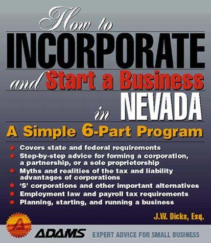 How to incorporate and start a business in Nevada