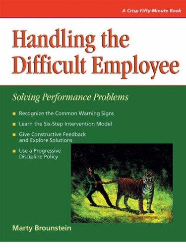 Handling the difficult employee