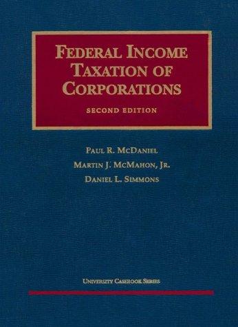 Federal Income Taxation of Corporations