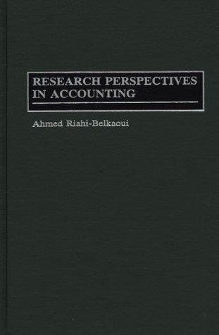 Research perspectives in accounting