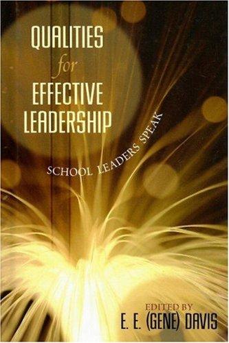Qualities for effective leadership