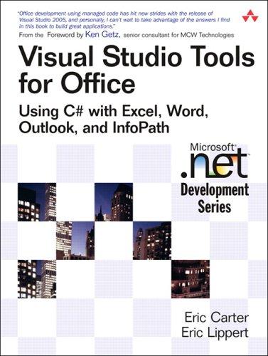 Visual studio tools for office