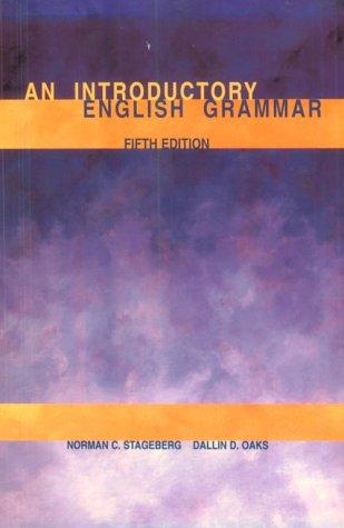 An introductory English grammar