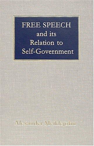 Free speech and its relation to self-government
