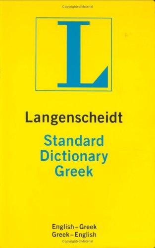 Langenscheidt's Standard Greek Dictionary Thumb Indexed