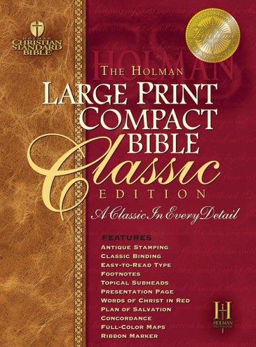 Holman CSB Large Print Compact Classic Edition - Black - Duo-Grain