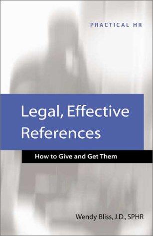 Legal, Effective References