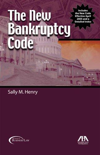The new Bankruptcy Code