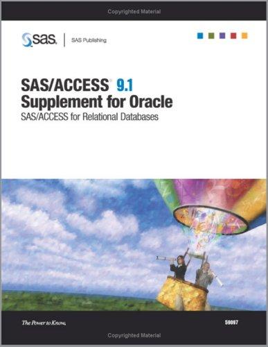 SAS/ACCESS 9.1 Supplement for Oracle SAS/ACCESS for Relational Databases
